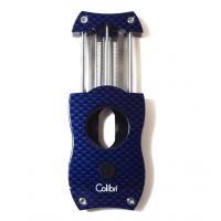 Colibri V Cut Carbon Fibre Cigar Cutter - Blue